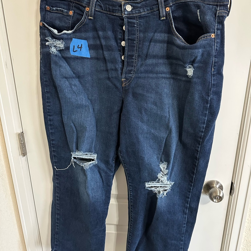 Levi’s Ribcage Straight ankle jeans